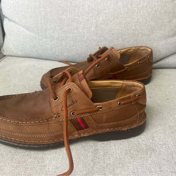 Clarks Leather Boat Shoes - Picture 2 of 14
